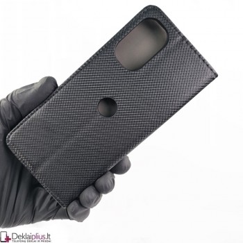 Telone atverčiamas dėklas - juodas (Motorola Moto G62 5G) Telone atverčiamas dėklas - juodas (Motorola Moto G62 5G)